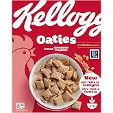 Kellogg's Oaties Original Oat Cereal 360 g | Crispy whole oats, wheat and corn cereals with vitamins and iron, a simple break