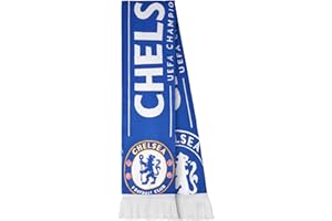 Get Trend Chelsea FC Scarf for Adults & Teens, Champions League Football Soft Knitted Scarf, Lightweight Winter Accessories, Football Gifts for Fans