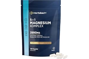 Magnesium Complex 400mg - Magnesium Komplett 5 i 1-120 Veganska Kapslar