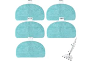 HTTYHT 5Pezzi Cuscinetti di Ricambio per pulizia a vapore Leifheit CleanTenso Power 2.0 Microfibra Panno di Ricambio per Scopa a Vapore Pulizia Profonda per tutti i pavimenti