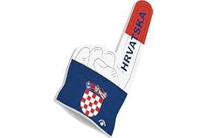 HIGH FIVE FINGERS Championnats d’Europe&Championnats du Monde, Drapeaux Olympiques | Main en Mousse pour competitions, stades événements Sportifs | Taille Unique 44x22x2,5 cm