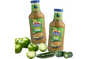‎MEXHAUS Salsa Verde Scharfe Soße Set - (Pack von 2) Grüne soße Hot Sauce Set / Tomaten Chili Sauce aus Mexiko Clemente Jacques plus Takis Fuego Lollipop