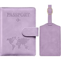 Set Di 2 Custodie Per Passaporto, Custodia Per Passaporto Con Etichette Per Bagagli Portapassaporto Per Uomo E Donna Portapassaporto Per Passaporti 98925872