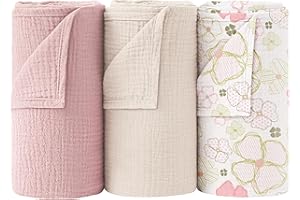 bearmoss coperte in mussola 100% cotone grandi coperta (Gosa fiore)