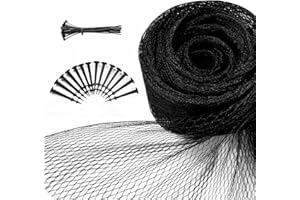 ‎KALDJKS Teichnetz Feinmaschig Garden 15x15m Teichnetz Vogelschutznetz schwarz,robust, witterungs- & UV beständig Schwarz,Teichabdecknetz, Vogelschutznetz,Laubnetz Obstbaumnetz