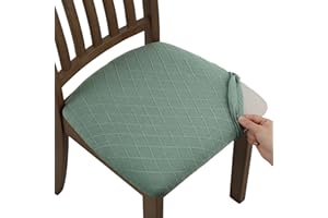 Fuloon Chair Cover Elastic Spandex Jacquard Dining Chair Seat Covers Removable Washable Seat Cover Stretch Protective Cover Protector Cover for Dining Room/Office