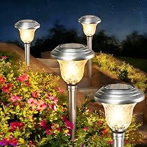 Linkind Lot De 4 Lampes Solaires Jardin – LED Blanc Chaud 3000K, 3 Modes, IP54 Étanche, 200 Lumens