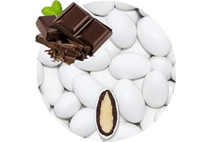 EinsSein 0,5 kg d'amandes au chocolat -foncé | dragées baptême, communion, fête, party, candybar | cadeaux pour invités de mariage | bonbons aux amandes | Badem sekeri