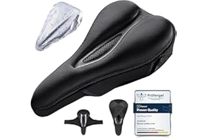 Auvstar Upgrade Gel Bike Seat Cover, Breathable Premium Bicycle Saddle Cushion, Suitable for Mountain Bike Seat, Thicken Padded Saddle Cover for Men Women