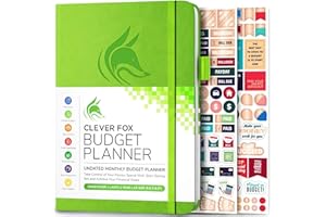 Clever Fox Budget Planner - Expense Tracker Notebook. Monthly Budgeting Journal, Finance Planner & Accounts Book to Take Control of Your Money. Undated - Start Anytime (Green, A5 (14.25 X 21 cm))