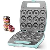 Baker's Friend, Mini Donut Maker, Donut Maker, Donut Maker, Bake 12 Mini Doughnuts, Perfect for Breakfast, Snacks, Desserts a