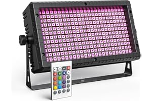 Starlitflow 60W RGB Wallwasher avec Télécommande, Barre lumineuse Stroboscope avec 45 Effets de Motif et 13 Dynamiques, Lumière de Scène pour Fête DJ Bars Mariages Éclairage Architectural
