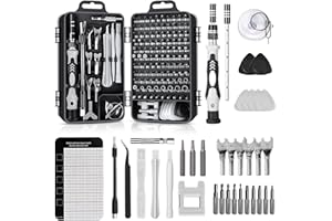 Gocheer 138 en 1 Kit Tournevis De Précision, Mini Tournevis Kit Outil Informatique pour PC, MacBook, iPhone, Lunettes, Montre, Smartphone