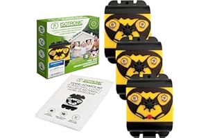 ISOTRONIC Deterrente per uccelli | Dissuasore a ultrasuoni | Dispositivi alimentati a batteria | Protezione contro piccioni, uccelli e gabbiani | Adatto per balconi, finestre e alberi (3)