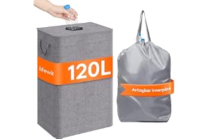 Lifewit 120L behållare för pantflaskor med lock, stor förvaring för pantflaskor, förvaringsbehållare för tomflaskor och glas