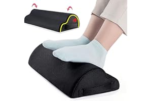 Podnóżek pod biurko WDEC Ergonomiczny podnóżek z regulowanym wzrostem, antypoślizgowy, piankowy podkład pod stopy, kompaktowa podpórka dla domu, biura, podróży