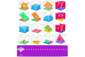 Gontence Lot de 16 jeux de patience pour enfants avec 16 sacs cadeaux violets – Jeu de puzzle pour enfants et adultes – Petit cadeau d'anniversaire d'enfant – Jouets cadeaux