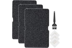 QAQGEAR Trockner Filter für Beko Grundig Blomberg ElektraBregenz 2964840100, Wärmepumpentrockner Filter, Schwammfilter Filtermatte Kondenstrockner 240 x 150 x 10 mm Flusensieb Fusselfilter (3 Stück)