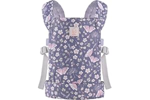 GAGAKU Porte-bébé pour poupées renaissantes Jouet pour Enfants Porte-bébé pour Accessoires pour poupées bébé, Bleu - Papillon