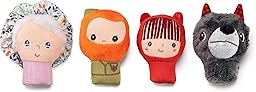 Lilliputiens - Set de marionetas de dedo Caperucita Roja - 4 personajes adorables para inventar historias - Juguete educativo - Marionetas de mano para niños - Juguete educativo - Desde 12 meses 83405