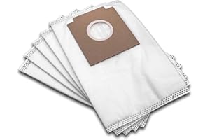 vhbw 5X Staubsaugerbeutel kompatibel mit Dirt Devil M 7003-2 Ultra Marine, M 7003-3 Chubby Berry, M7003 Staubsauger - Mikrovlies, 15,5cm x 24,6cm Weiß