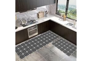 SHUAIG Anti-Rutsch-Küchenmatte Set waschbar Küchenteppich Küchenteppiche Geeignet für Kinderzimmer, Eingangsbereich, Außenbereich, Küche, Foyer. (Style L, 40x60+40x120cm)