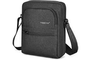 BAIGIO Borsello Uomo Tracolla Sport, Borsa a Tracolla Messenger Bag Impermeabile Borsa a Spalla Casual Lavoro Viaggio per Ipad 9.7 Pollici (Nero-nuovo)