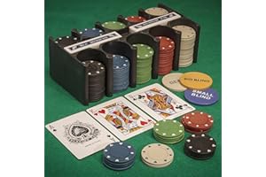 Tobar - 21974 - Set de jeu de poker avec jetons, cartes et tapis, Mixte