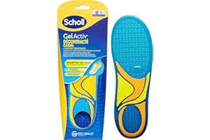 Scholl Semelles GelActiv Décontracté pour chaussures Femmes - Confort renforcé par une mousse à mémoire de forme et la technologie GelWave chaque jour - Taille 35,5 à 40,5