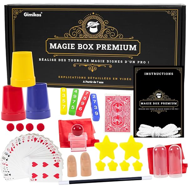 PATIFEED Kit De Magie 50+ Tours Pour Enfants Avec Instructions - Set Magie Débutants