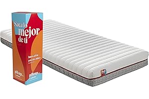 PIKOLIN Colchón PIKUP Kids para niños | Altura 19cm | 90x190 | Espuma HR y Fibra atérmica | Funda Lavable