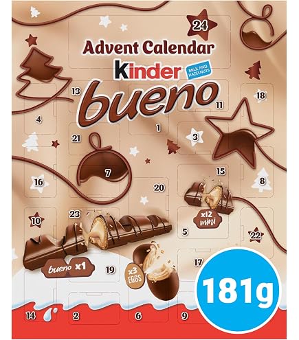 Tombola Kinder - 23 Snack Dolci Al Cioccolato, Con Cartelle E Tabellone, Per Natale E Feste, 205 G