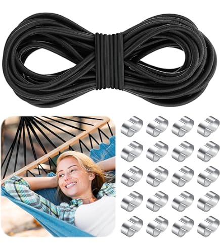 Corde Résistance Intempéries Corde Élastique Caoutchouc 5mm X 10m Cargo VA - Sandow Extensible Bâche, Remorque, Jardin Sandow Caoutchouc 5mm