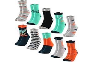 Occulto wzorzyste skarpetki chłopcy & dziewczęta 10 pak (model: Fantasia)