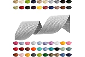 CARTONARE Sangle de 2 m, 5 m, 10 m, 50 m, 50 couleurs, largeur 10 mm, 15 mm, 20 mm, 25 mm, 30 mm, 40 mm, 50 mm, sangle de sac en polypropylène idéale pour les projets de bricolage, l'artisanat et l'extérieur
