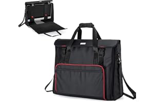 CURMIO Travel Bag Compatible with Apple iMac 27'' Desktop Computer, Portable Carrying Case Compatible with iMac 27-inch Monitor and Accessories, Black (Patent Pending)