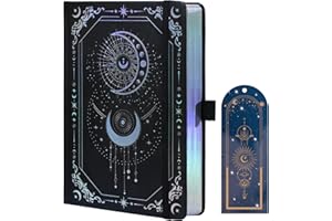 TIEFOSSI Diario de rayas para mujeres y hombres, cuaderno de tapas duras A5 de rayas universitarias con 316 páginas numeradas para escribir, diario para el trabajo, la escuela y tomar notas