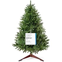 Weihnachtsbaum künstlich 180cm 100% PE Spitzen – TESTSIEGER – Naturgetreu, dichte Zweige, Künstlicher Weihnachtsbaum mit Holzständer und Aufbewahrungstasche – Tannenbaum künstlich von Pure Living