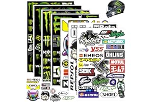 FIHODONE Naklejki motocyklowe wodoodporne na kask rowerowy: 7-częściowy zestaw naklejek na samochód, naklejki do samodzielnego wykonania, trwałe kolory, naklejki na samochód, możliwość personalizacji