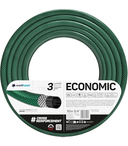 Bradas WMS3/450 Garden Hose 50 m 3/4 Inch Sunflex, Yellow, 30 x 30 x 20 cm