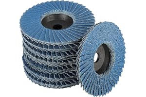 ZLFCYPHERIA 8 piezas Discos Abrasivos,Azul Discos profesionales, para amoladora angular de 10,8-12 V, 76 mm de diámetro x 10 mm, grano 40/60/80/120