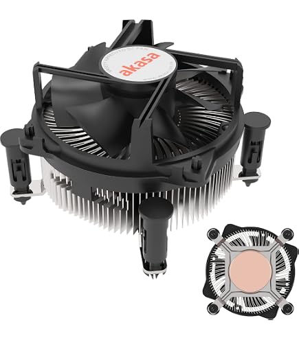 Akasa Alucia H4i CPU Kühler – Für Intel LGA1851/1700/1200/115X, 4 Heatpipes, 92mm Lüfter Bis 3600 RPM