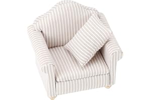 PINYENR Puppenhaus Möbel,Miniatur Möbel Wichtel Möbel Mini Sessel Miniatur Sofa Puppenhaus Sofa Wichtel Sessel Dollhouse Sofa Ausstattung für Mini Puppenhäuser