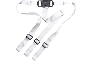 ZARPMA Cintura di Sicurezza per Bambini, 3 Punti, per Seggiolone Antilop (Grigio)