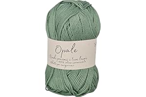 GENERIC Cotone Opale per uncinetto mercerizzato, amigurumi, copertine, hobby creativi, lavoro a maglia, gomitolo da 50gr 125 metri uncinetto 2.5mm (Verde Salvia 2161)