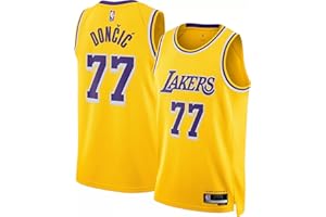 OUTERSTUFF Luka Doncic Los Angeles Lakers NBA Kids Youth 8-20 Yellow Gold Icon Edition Swingman Jersey