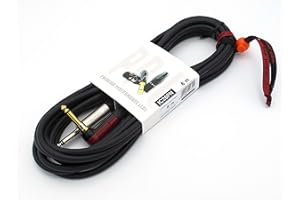 X-LEAD IC26PN060BK Serie PLATINUM, cable de instrumento de muy calidad para guitarra, bajo y teclados - Jack/Jack - Conectores NEUTRIK originales - (6 m, negro) - MADE IN ITALY by INCO