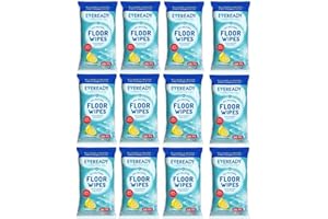 FUNTASY GIFTS 12 x Eveready Anti Bacterial Floor Wipes - Big Thick Wipes - Citrus Burst - 12 x 20 (240 In Total) - Lightly Foaming Lifts Grease and Dirt - Made in the UK - Bulk Buy