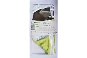 Fibao Gant de Toilette Taille Enfant (Bicolore) x1