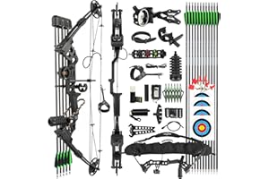 surwolf Archery Compound Bow Set, Hunting & Targeting, 20-70lbs Adjustable, IBO 320FPS Speed, Archery Bow, Archery Hunting Bow